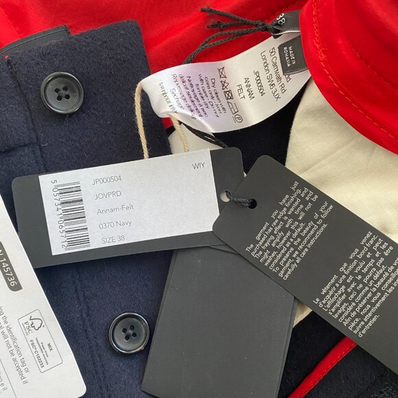 Joseph "Annum" Wool Pants with Red Stripe, size 38 (fits like slim size 4) - Picture 8 of 14